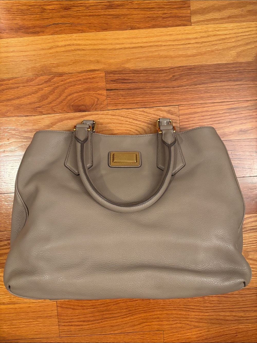 NEW - Marc by Marc Jacobs Taupe Leather Satchel Tote